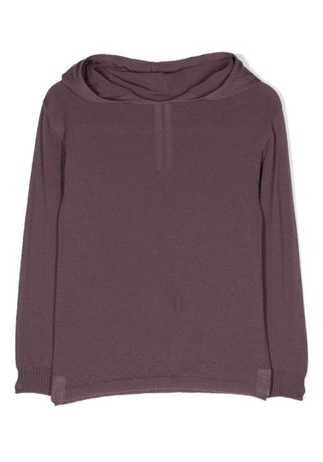 Felpa con cappuccio in viola - bambino RICK OWENS KIDS | BG02C6685M33